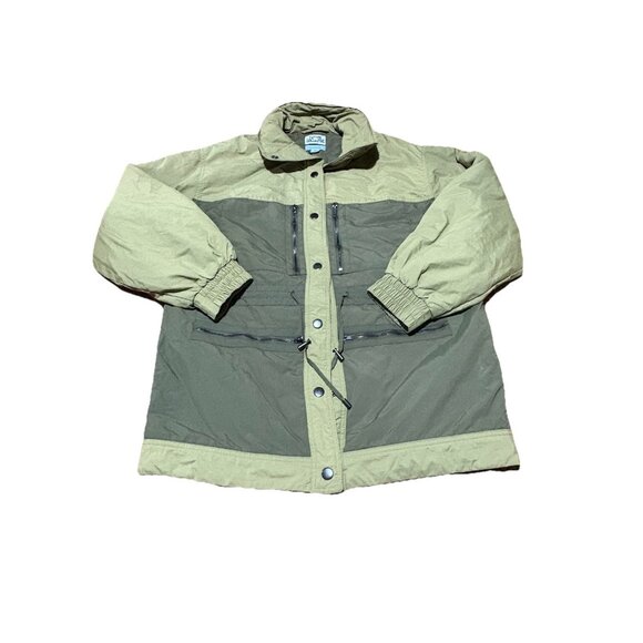 Future Collective With Reese Blutstein Two Tone Quilt Lined Jacket Olive Size XS - Picture 2 of 7